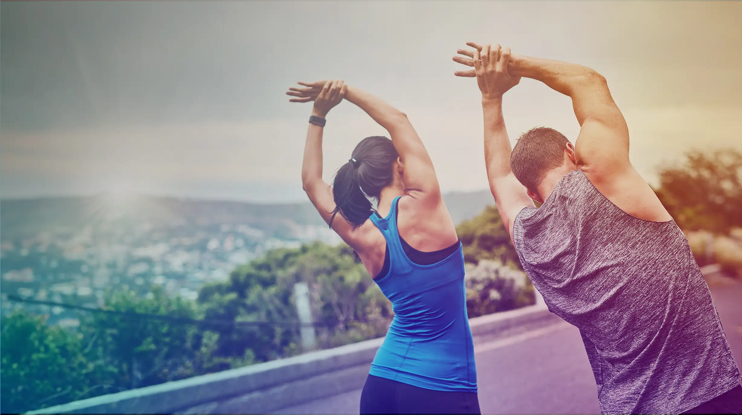 Personnes faisant du sport